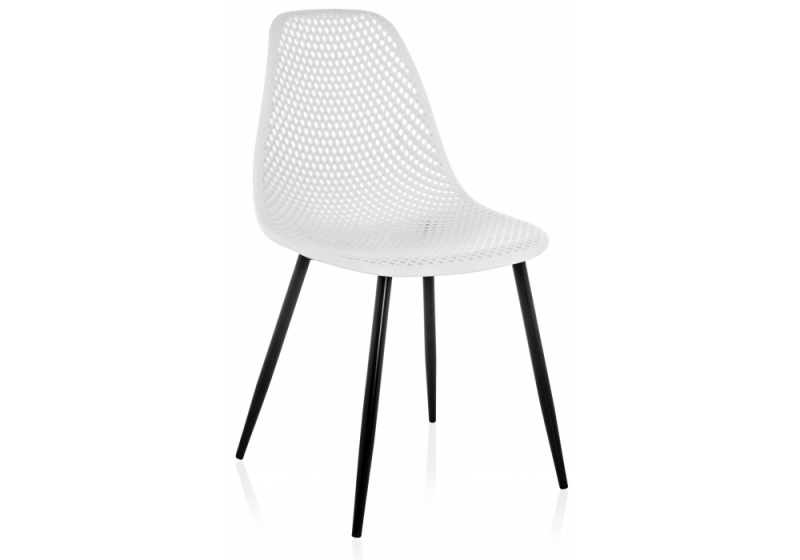 Стул на металлокаркасе на металлокаркасе Vero белый (47x52x84). 