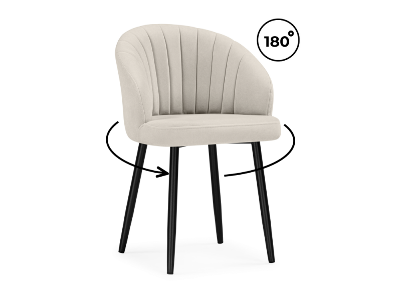 Стул на металлокаркасе Бэнбу marseille 2 данс / черный (57x48x80). 