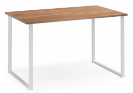 Стол деревянный Лиман 117 x 77 дуб крафт золотой / белый матовый (77x75)