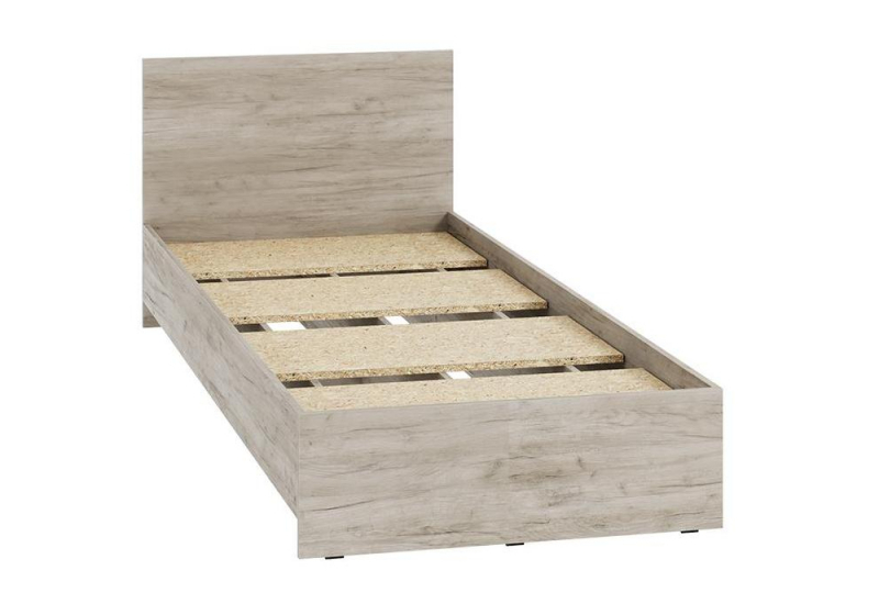 Кровать Адайн КР-080 80х200 дуб крафт серый / дуб крафт серый (83,5x70). 