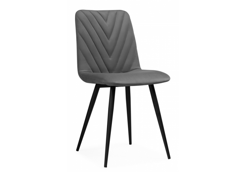 Стул на металлокаркасе Ральф темно-серый / черный (44x53x83). 