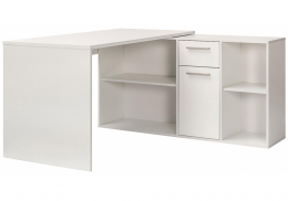 Компьютерный стол Лайт 03.245F белый гладкий 101 (75,2)