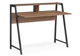 Компьютерный стол Аларо 115х60х93 дуб делано темный / черный матовый (60x93)